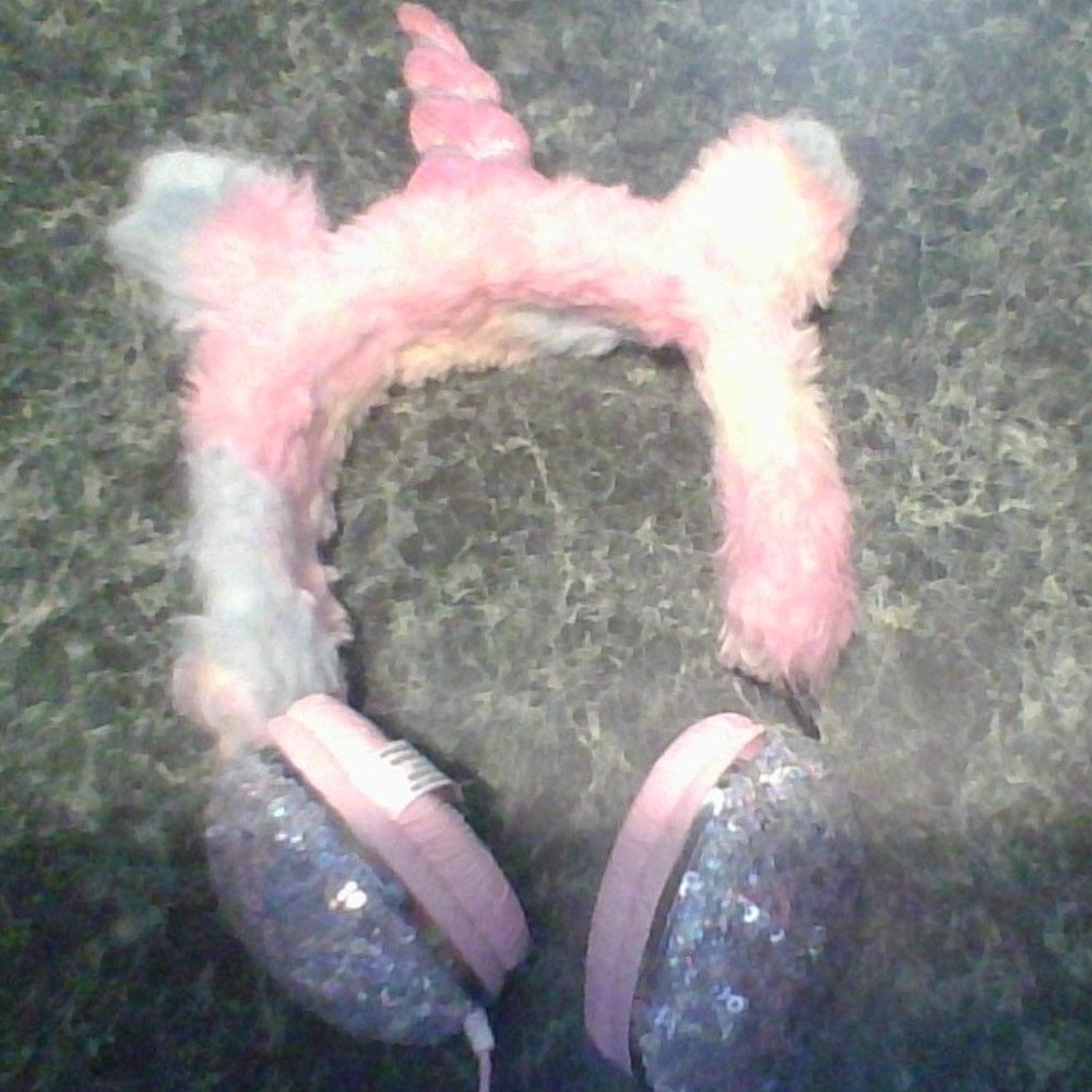 claires girls rainbow sequin unicorn headphones